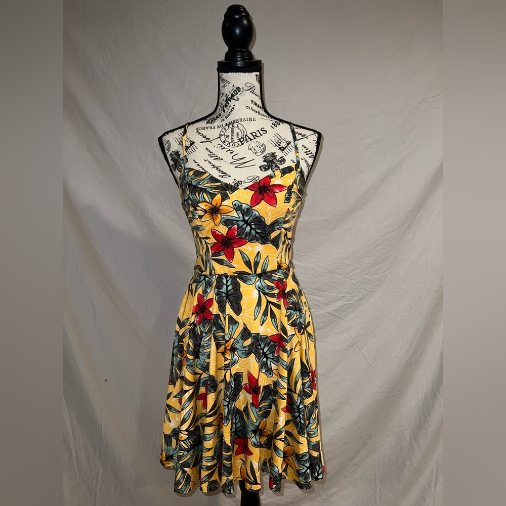tropical flower sundress👗